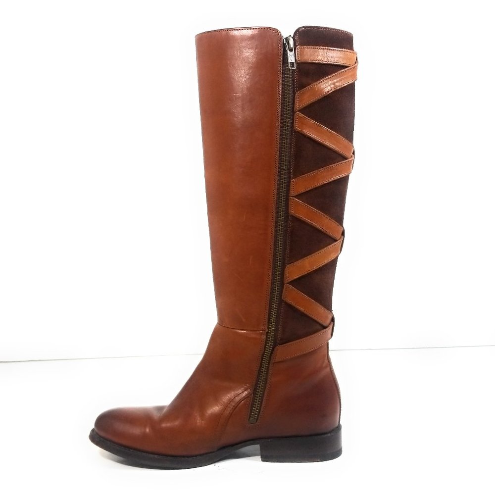 Frye Jordan Women Riding Knee Zip Up Boots 7 B_2